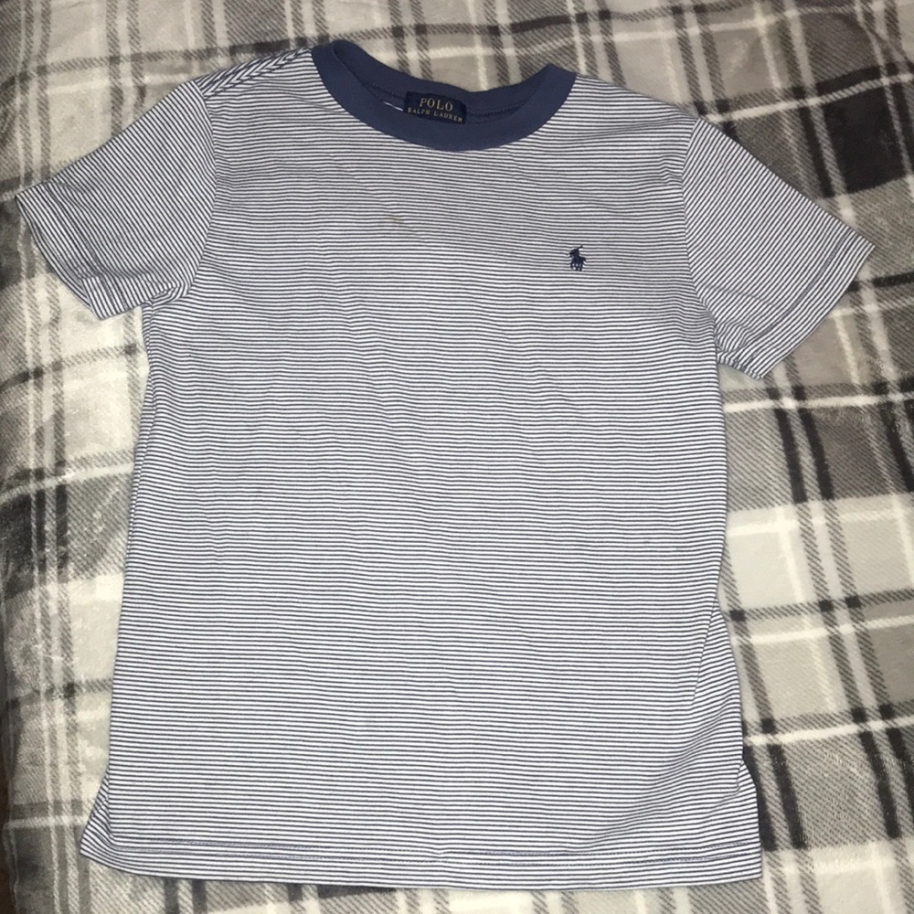 Boys stripe polo shirt sleeve